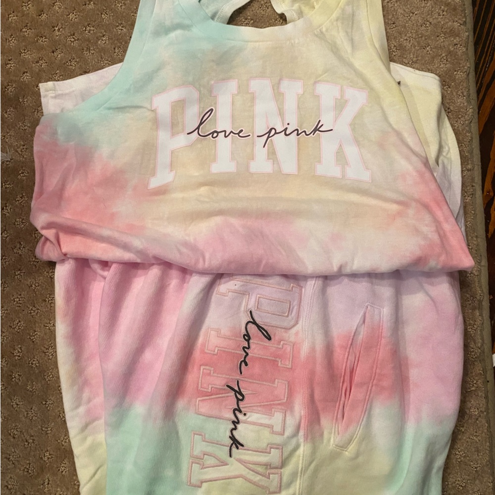PINK shorts set both are Large